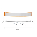3 Adjustable Lengths Portable Badminton Set